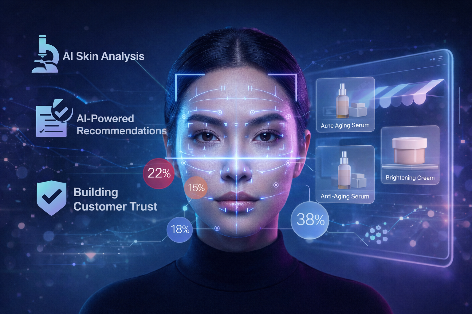 AI-powered skincare business growth and analytics